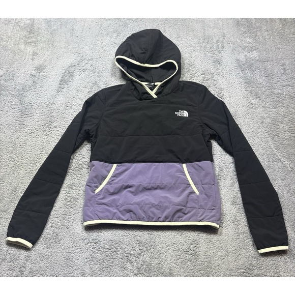 The North Face Tops - The North Face Mountain Sweatshirt Pullover Womens XS Black Purple Hoodie Casual